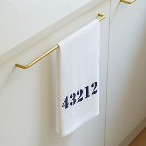 Marshes Fields and Hills Ohio 43212 Zip Code Tea Towel